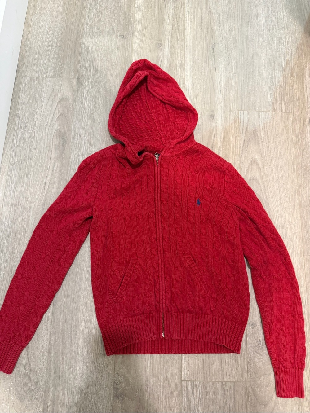 Ralph Lauren Cable Knit Zip Up